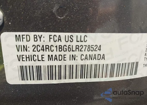 2020 Chrysler Pacifica Touring L from USA, damaged, VIN 2C4RC1BG6LR278524